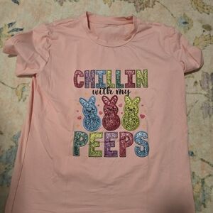 Chillin' with My Peeps Pink Tee